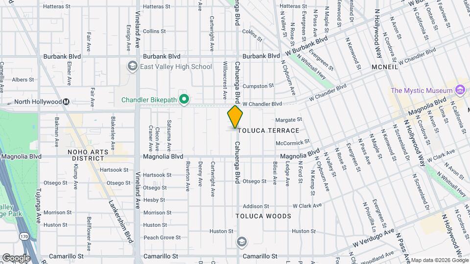 5261 Cahuenga Blvd Map and Location Details