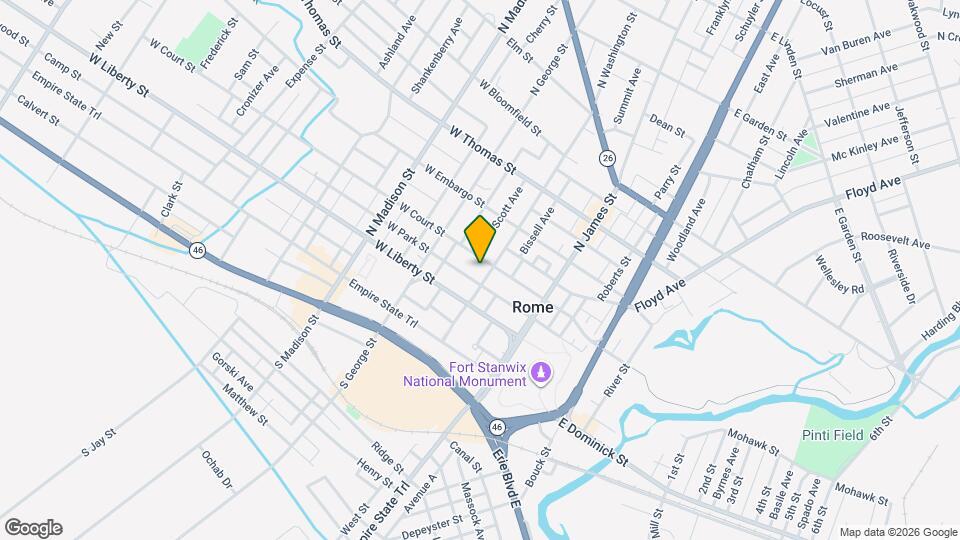 223 N Washington St, Unit 2 Map and Location Details