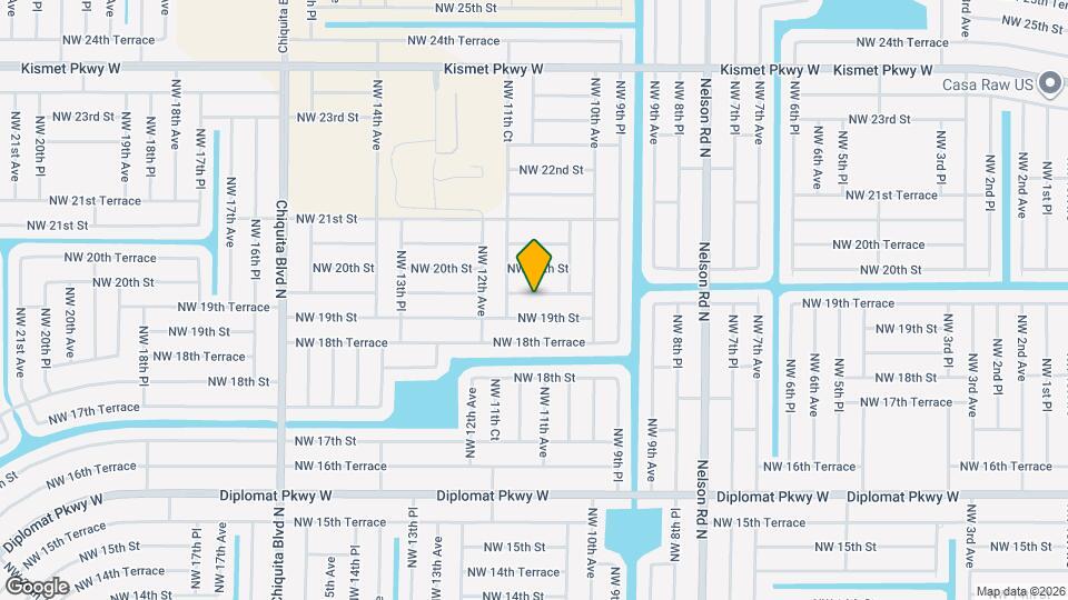 1106 NW 19th Terrace Map and Location Details