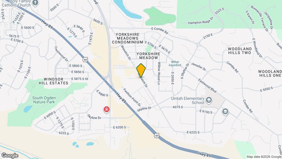 5913 Wasatch Dr Map and Location Details