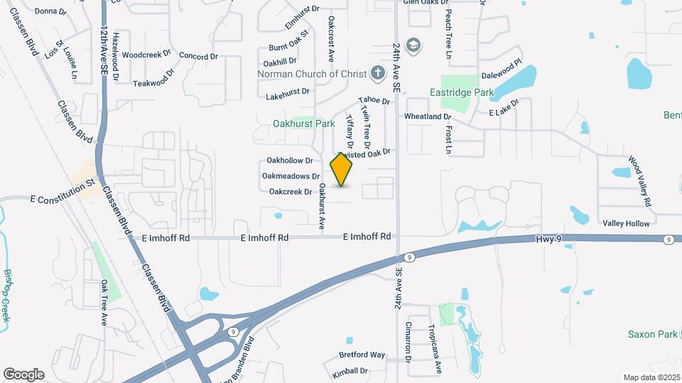 2116 Oakvista Cir Map and Location Details