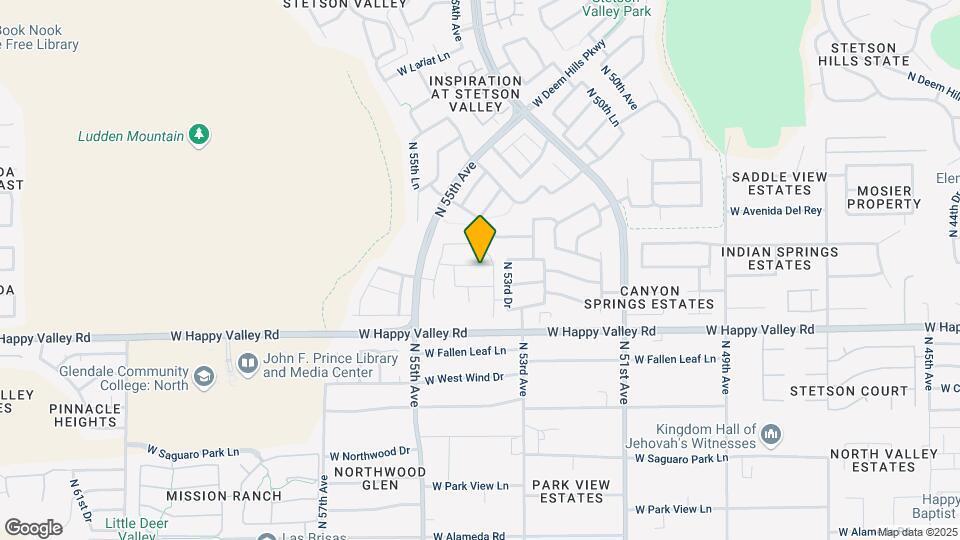 5353 W Desert Hollow Dr Map and Location Details