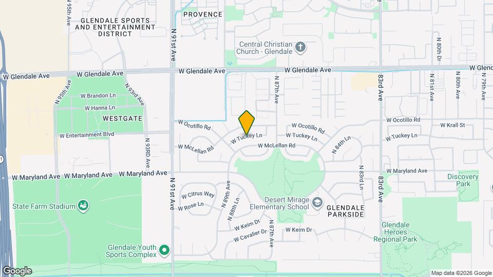 8745 W Tuckey Ln Map and Location Details