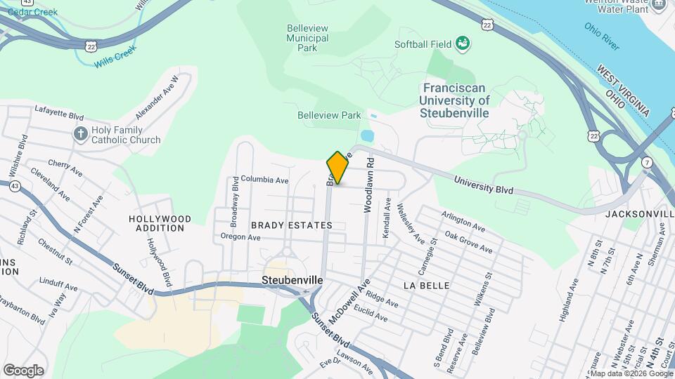 1652 Roosevelt Ave Map and Location Details