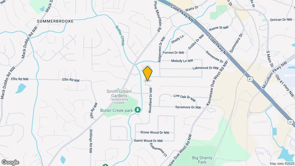 2595 Woodland Dr NW Mapa y Detalles de la Ubicación