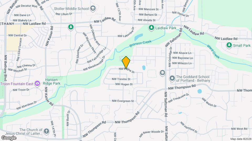 13614 NW Payne Dr Map and Location Details