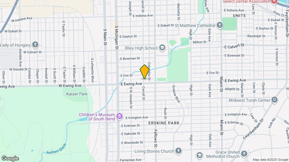 301 E Ewing Ave Map and Location Details