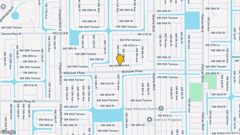 1012 SW 39th Terrace Map and Location Details