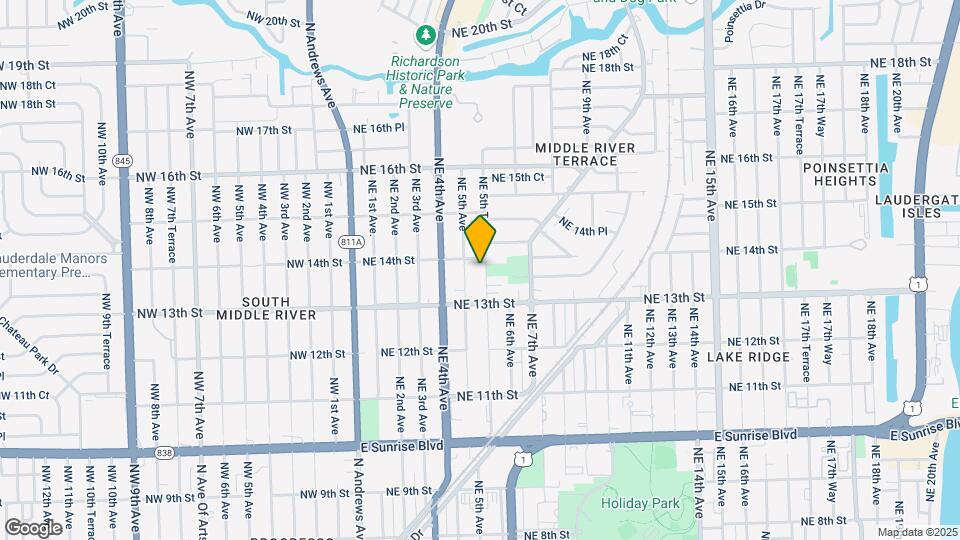 1337 NE 5th Ter Map and Location Details
