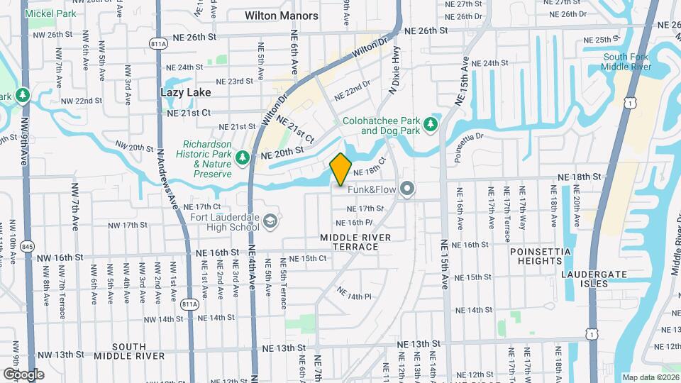 811 NE 17th Ct Map and Location Details