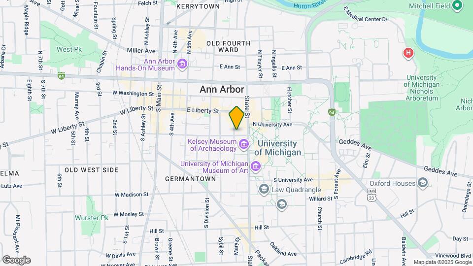 601 E William St Map and Location Details