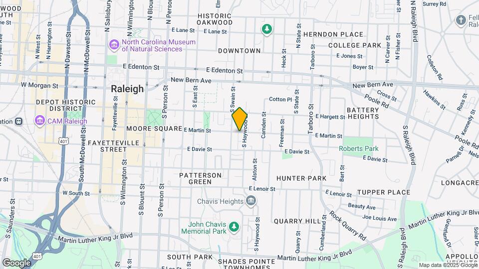 606-B Martin Street; Map and Location Details