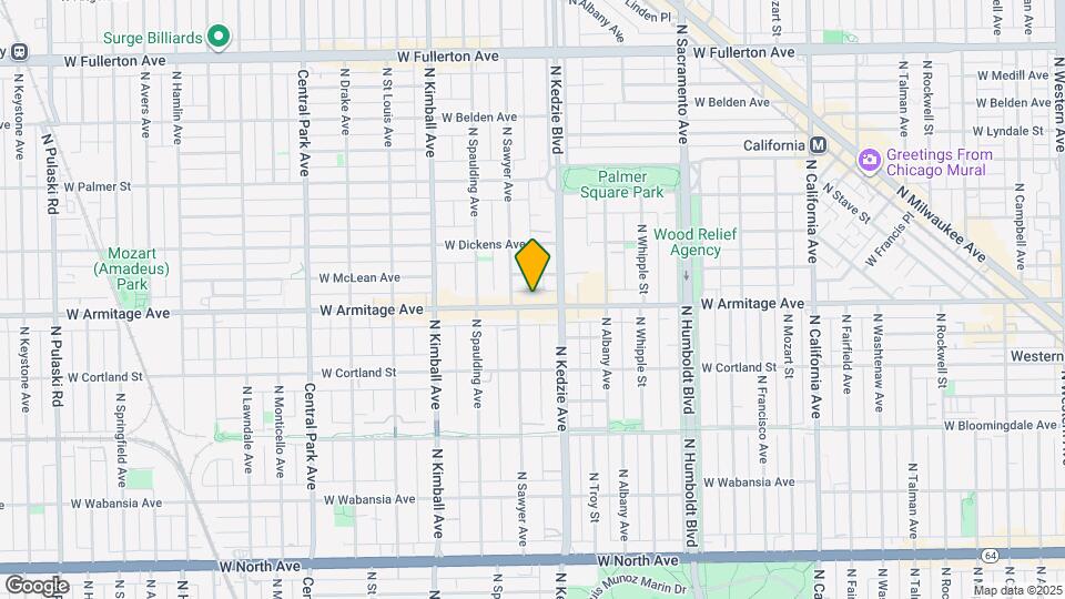 3224 W Armitage Ave Map and Location Details