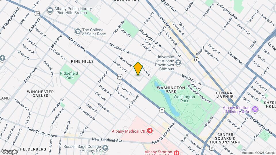 425 Hamilton St Map and Location Details