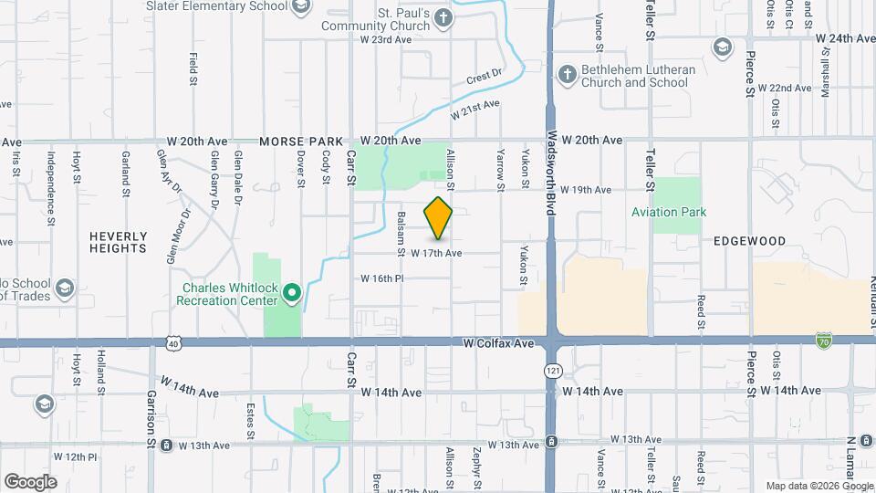 8043 W 17th Ave Map and Location Details