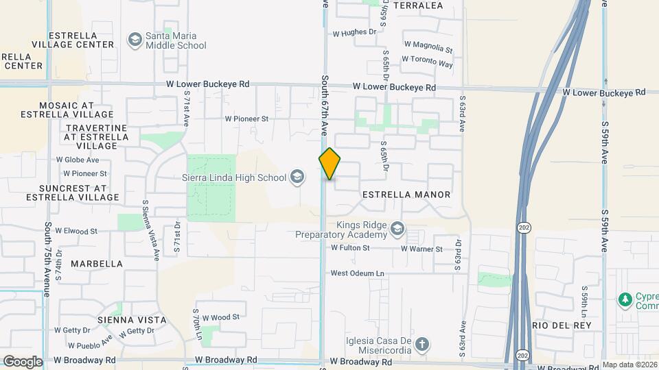 3310 S 66th Ln Map and Location Details