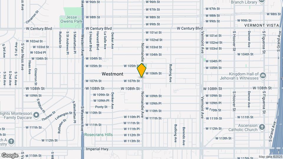 10617 S Normandie Ave Map and Location Details