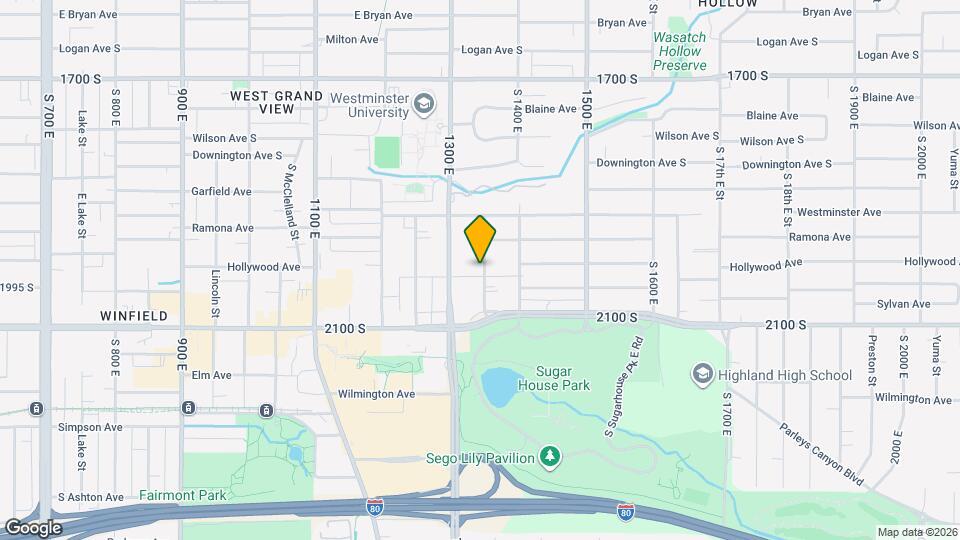 1973 S 1300 E Map and Location Details