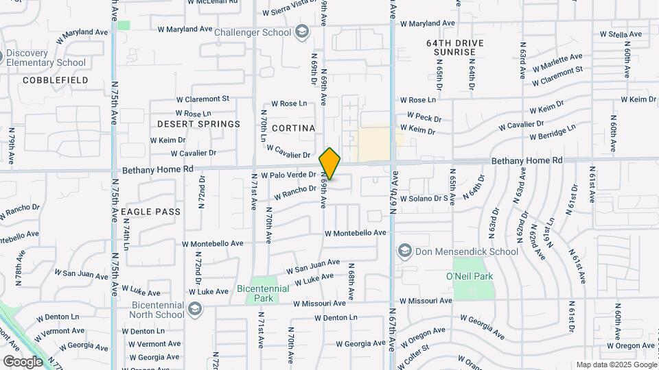 6832 W Rancho Dr Map and Location Details