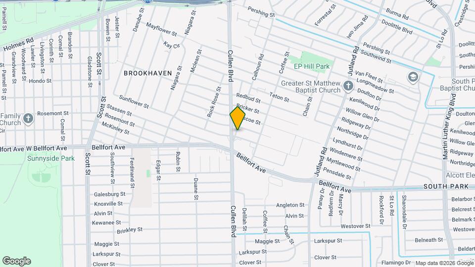 8203 Calhoun Rd Map and Location Details