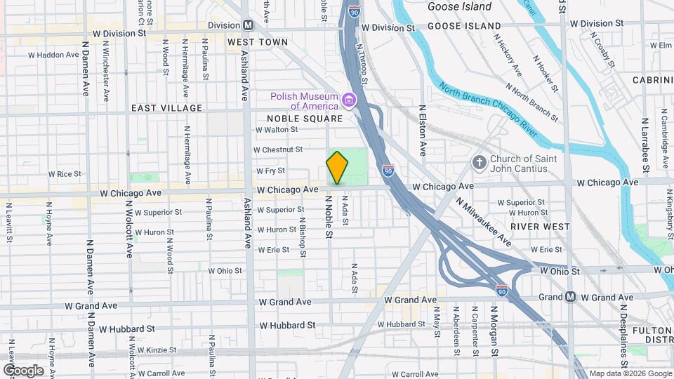 1373 W Chicago Ave, Unit #2C Map and Location Details