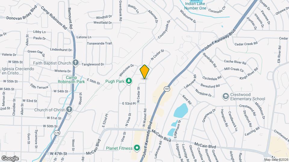 5501 N Walnut Rd Map and Location Details