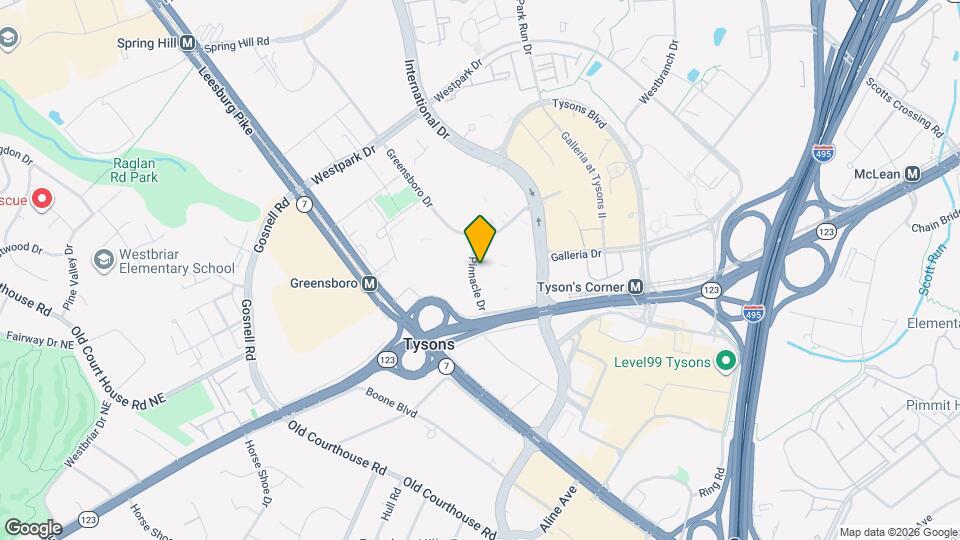 1751 Pinnacle Dr Map and Location Details