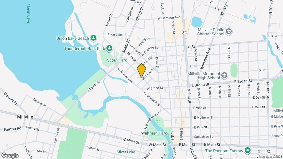 402 W Green St Map and Location Details