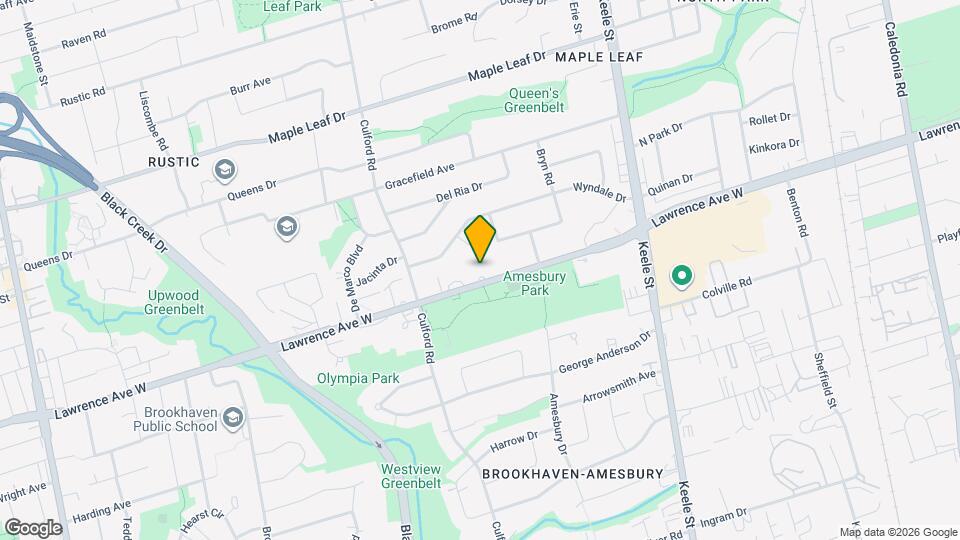 1524 Lawrence Ave W Map and Location Details