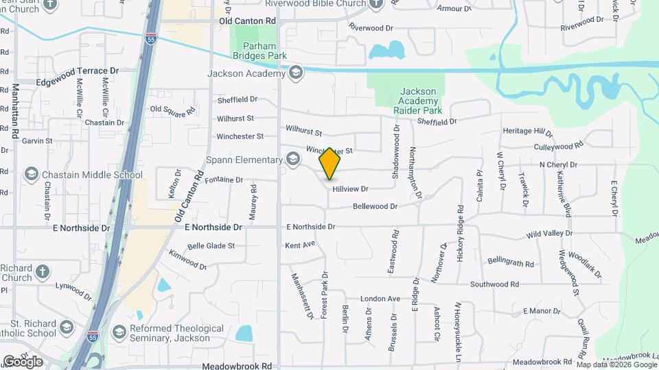 1726 Hillview Dr Map and Location Details