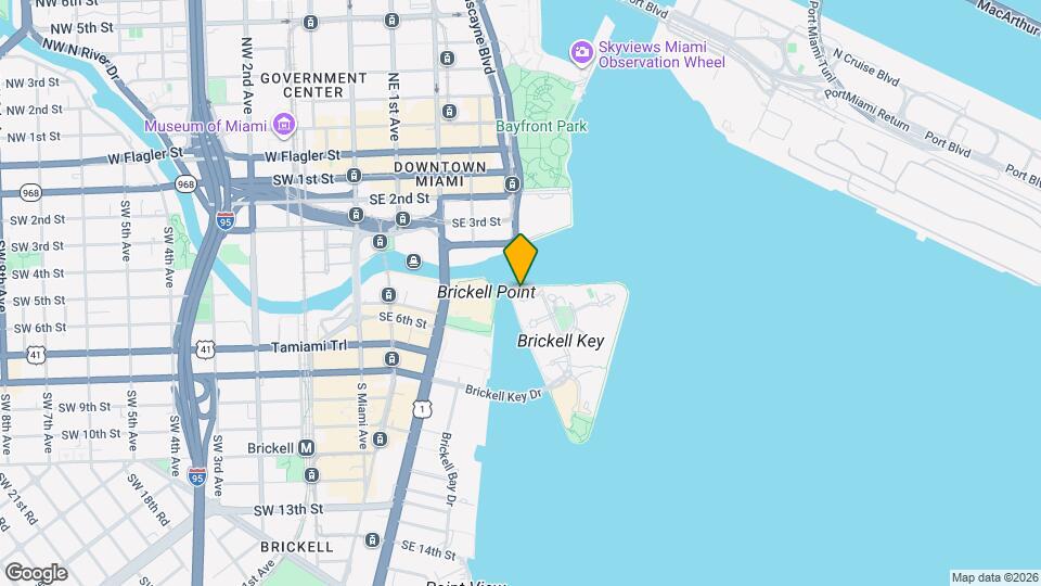 901 Brickell Key Blvd, Unit 2006 Map and Location Details