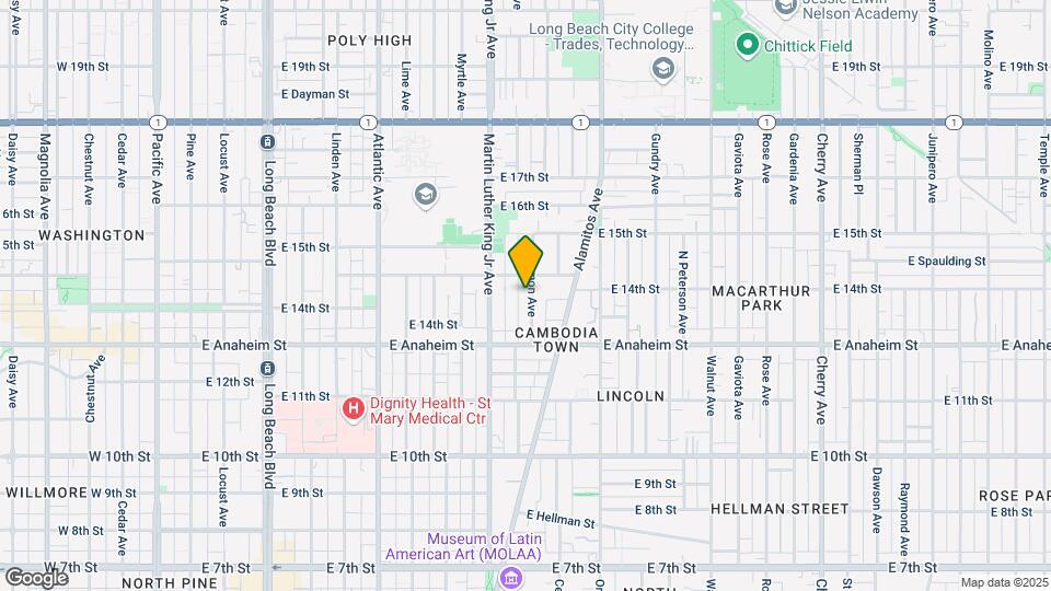 1417-1419 Lemon Ave Mapa y Detalles de la Ubicación