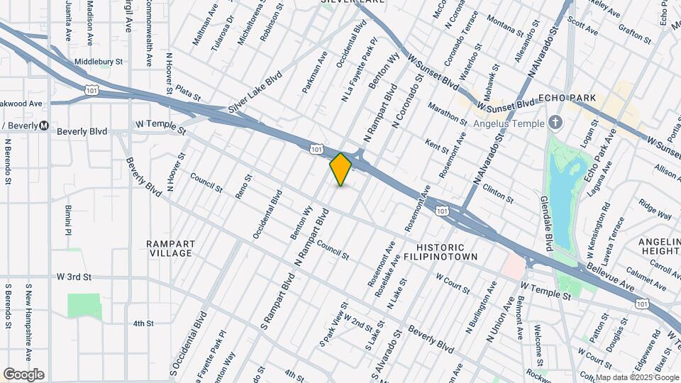 322-332 1/2 N Rampart Blvd Map and Location Details