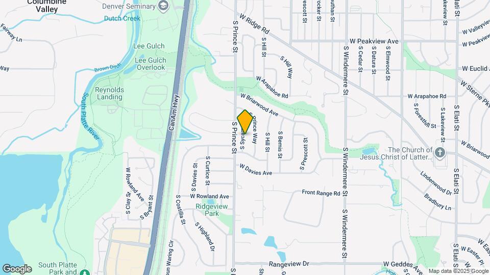 6906 S Sycamore St Map and Location Details