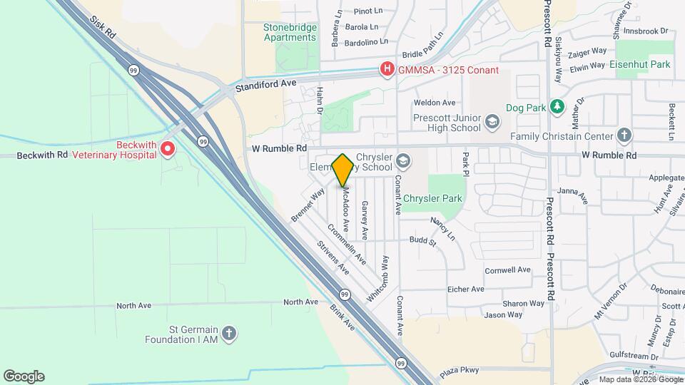 2717 McAdoo Ave Map and Location Details