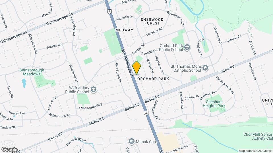 598 Middlewoods Dr Map and Location Details