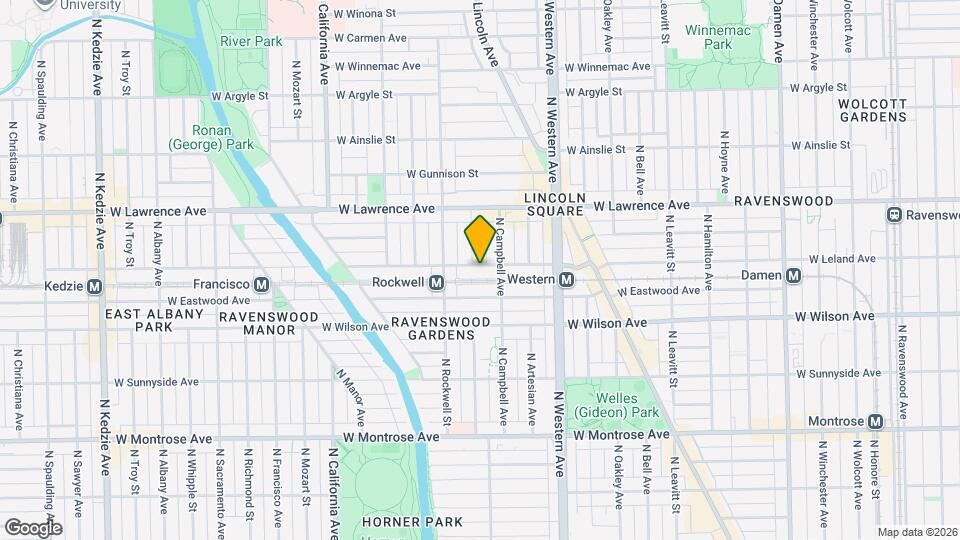 2519 W Leland Ave, Unit C-1 Map and Location Details