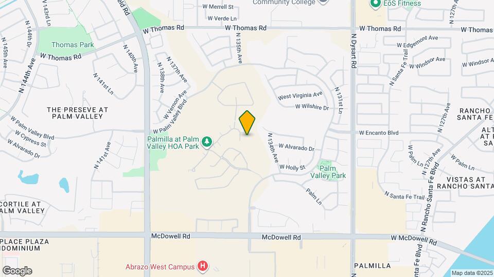 2209 N 135th Dr Mapa y Detalles de la Ubicación