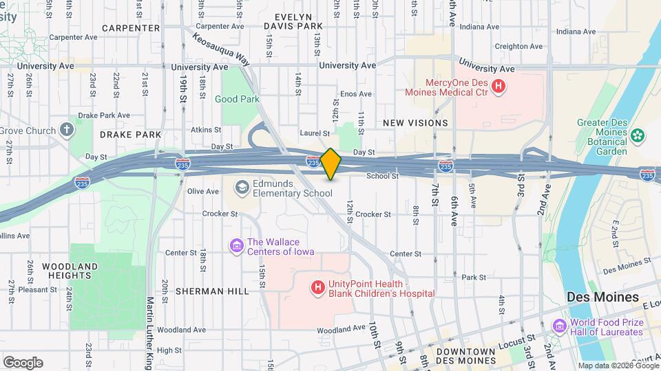 1345 Keosauqua Way Map and Location Details