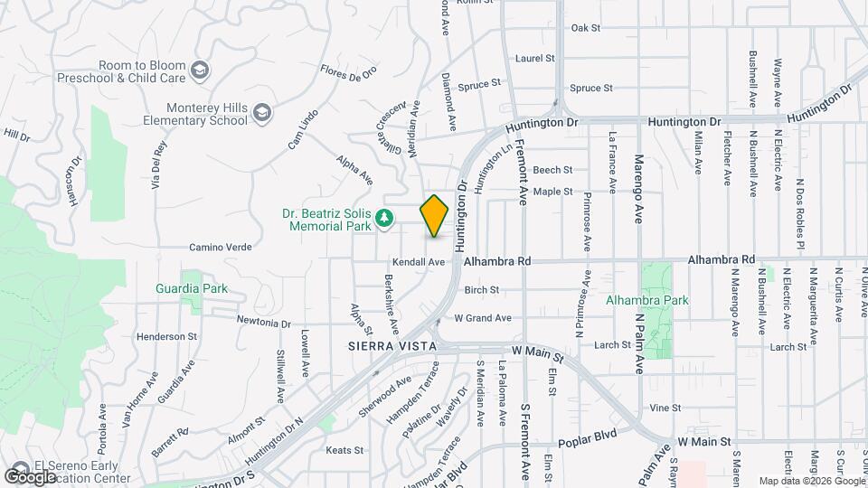 2056 Meridian Ave Map and Location Details