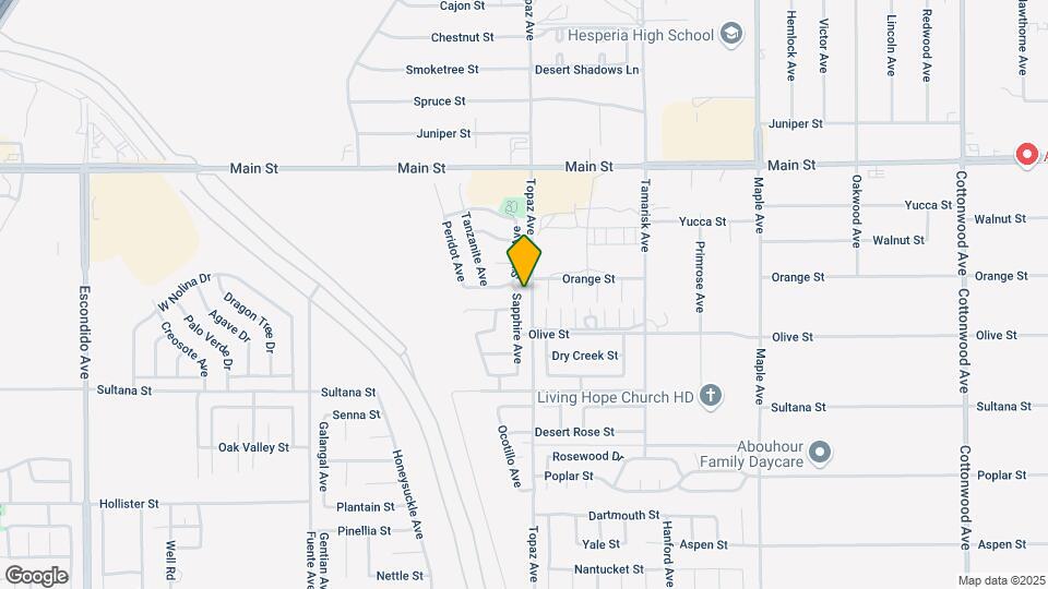9489 Sapphire Ave Map and Location Details