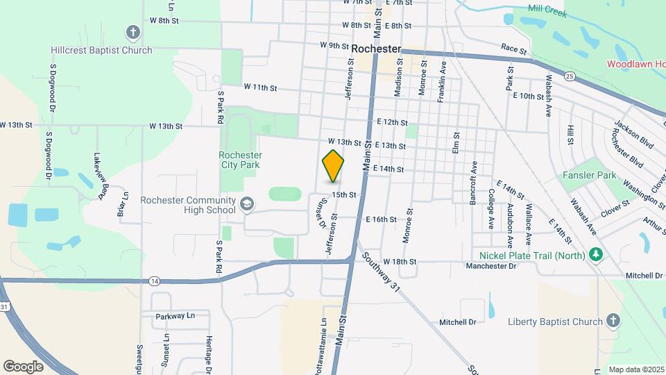 1420 Jefferson St Map and Location Details