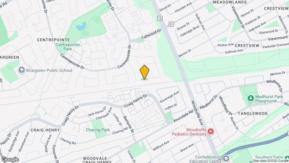 128 Pinetrail Crescent Map and Location Details