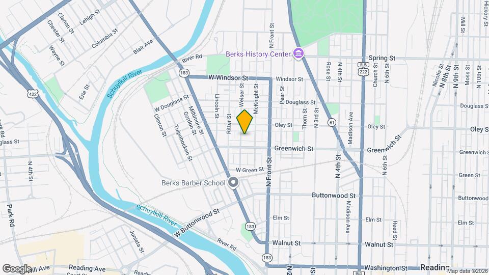 621 Weiser St Map and Location Details