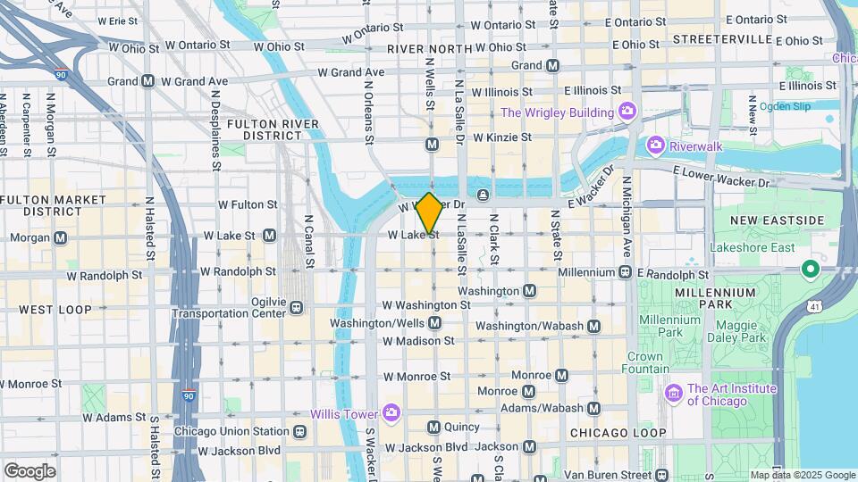 201 W Lake St Map and Location Details
