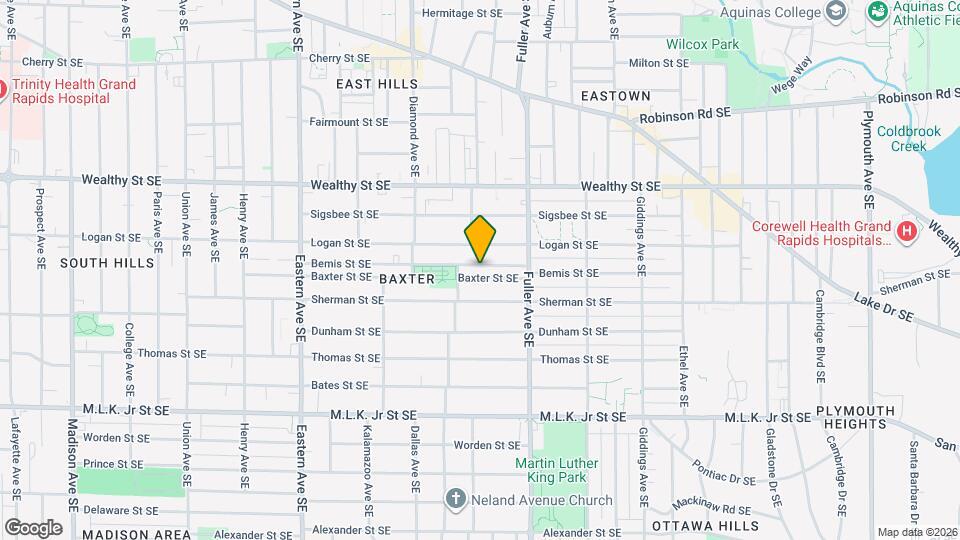 1105 Baxter St SE Map and Location Details