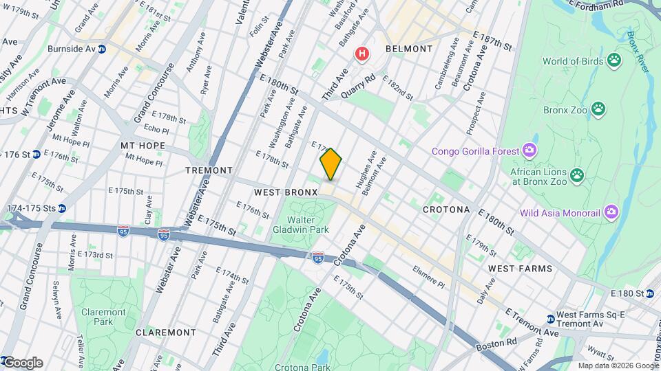 590 E 178th St Map and Location Details