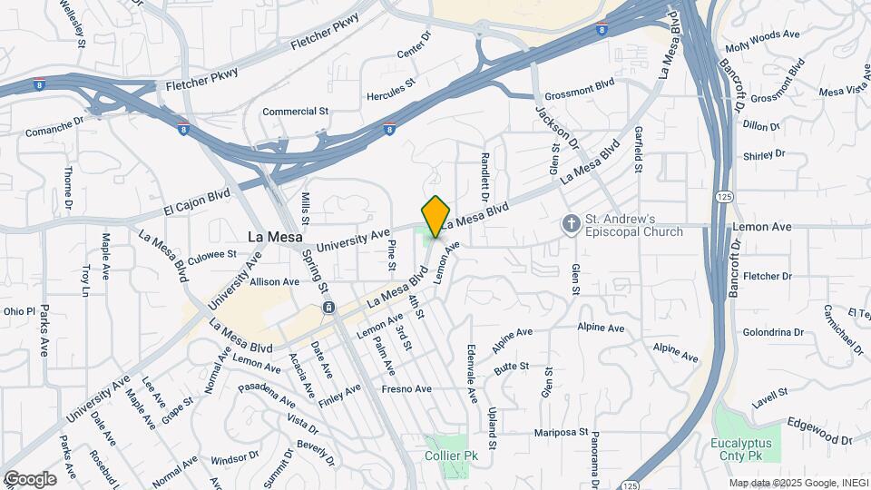 8451 La Mesa Blvd Map and Location Details