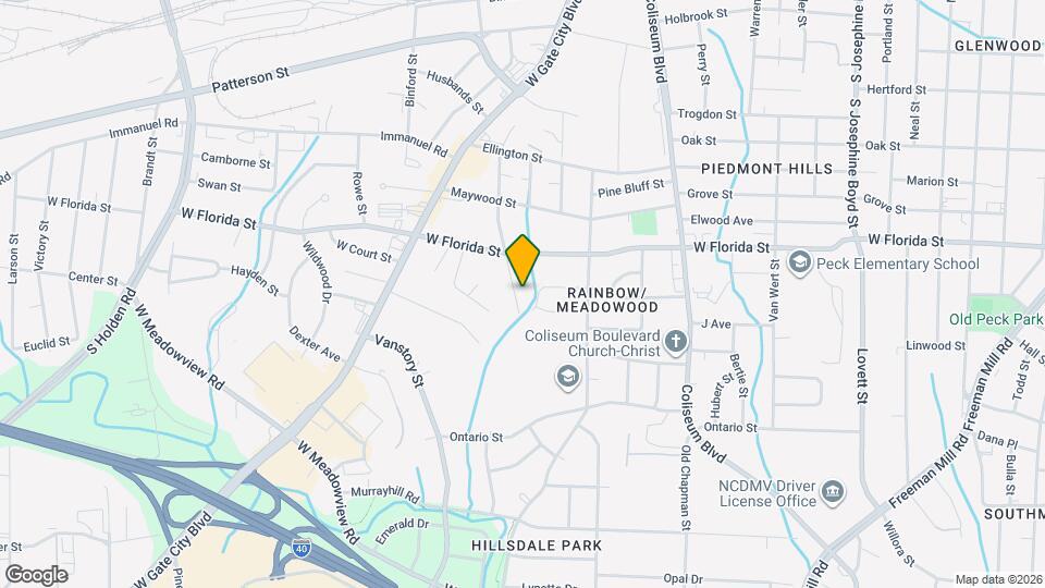 1715 Rainbow Dr Map and Location Details