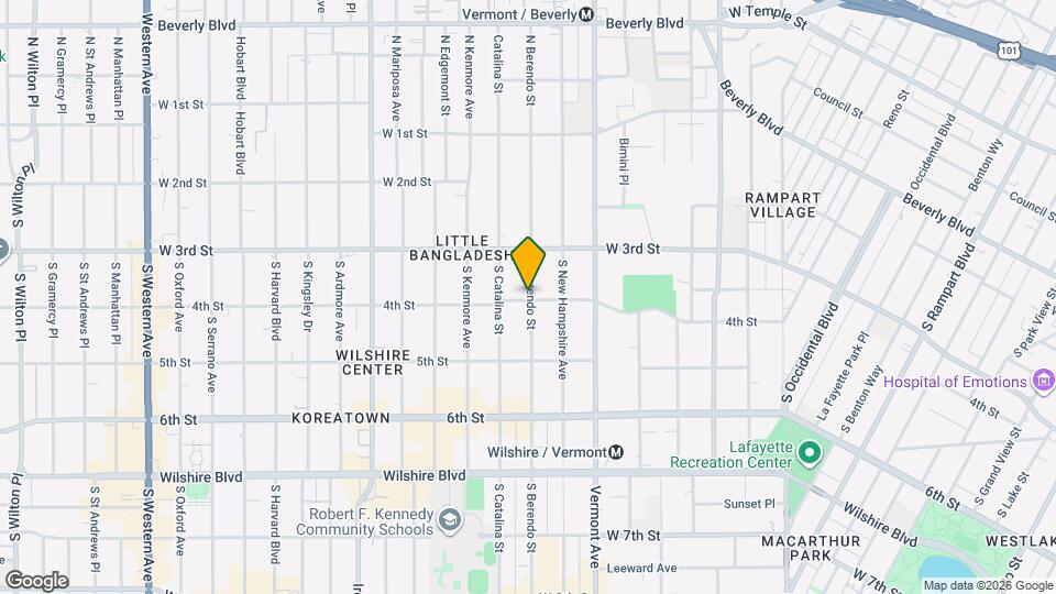 361 S Berendo St, Unit 361 Mapa y Detalles de la Ubicación